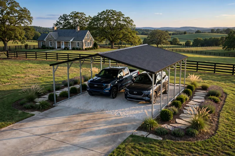 Illustrative Metal Carports