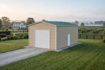 18 × 30 tall garage: computer render