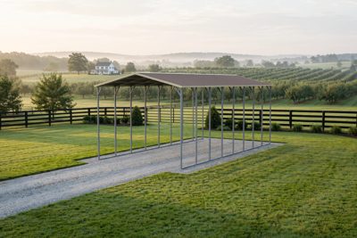 18 × 45 large RV cover: computer render